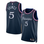 Maillot NBA Philadelphia 76ers Quentin Grimes Nike 2025-26 City Edition Navy Swingman - Homme